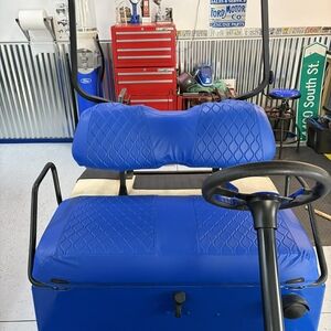 Blue Cushioned Seat for Home Use